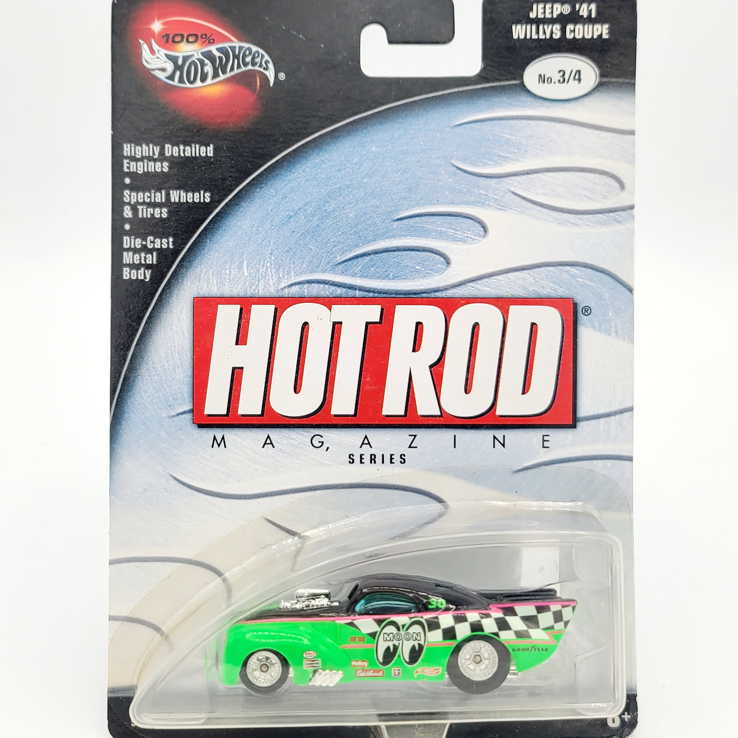 Hot Wheels '41 Jeep Willys Coupe "Moon Eyes" (2002 Hot Rod Magazine - 100% Hot Wheels)
